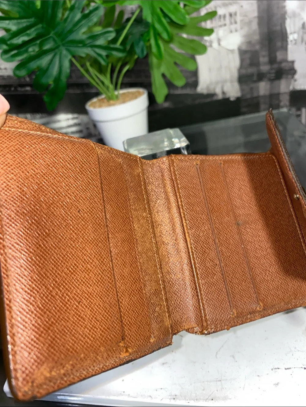 Louis Vuitton Brown Monogram Canvas Gold Chain Shoulder Bag